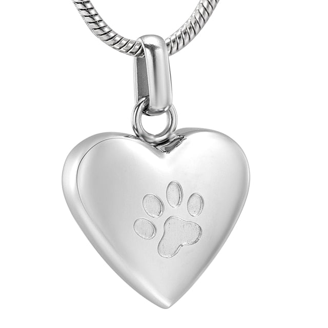Your Pets Paw Print Silver Heart Necklace By Hold upon Heart |  notonthehighstreet.com