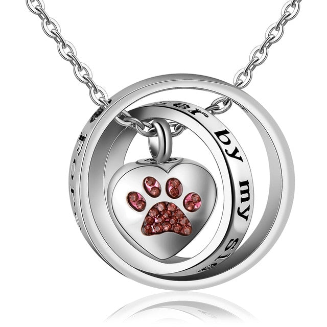 No Longer By My Side Forever In My Heart Cremation Necklace Remain Eternal