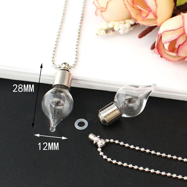 Fillable vial deals necklace